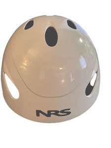 NRS Havoc Helmet White One Size Fits Most Adjustable Straps Rafting Kayaking
