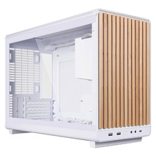Lian-Li A3 Wood with Tempered Glass White PC Computer Mid Tower Case A3W-WDG