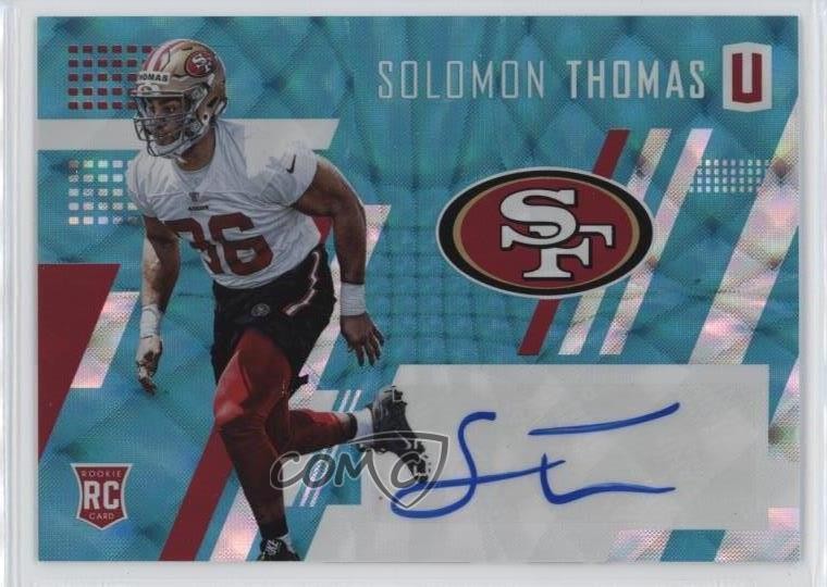 Solomon Thomas Panini Unparalleled #244 Autograph-Teal