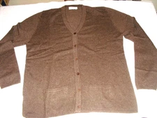 Woman's HAWICK 1 00% Cashmere Cardigan Sweater, Sz L, Pr4e-owned