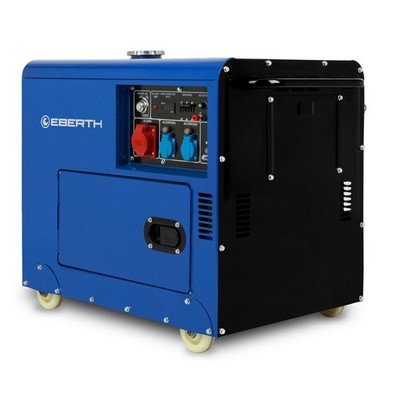 EBERTH 5000 Watt Notstromaggregat Diesel Stromerzeuger, 10PS Dieselmotor, B-Ware