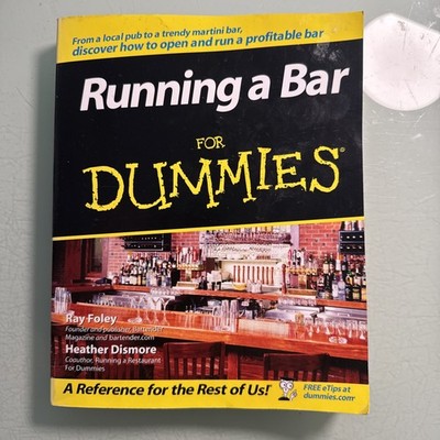 Running a Bar For Dummies by Dismore, Heather Paperback Book Free Postage  