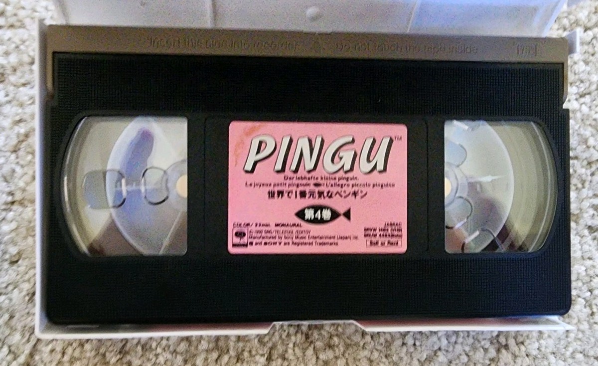 RARE VINTAGE Japanese Pingu VHS Tapes, Volume 1-6, Mint | eBay