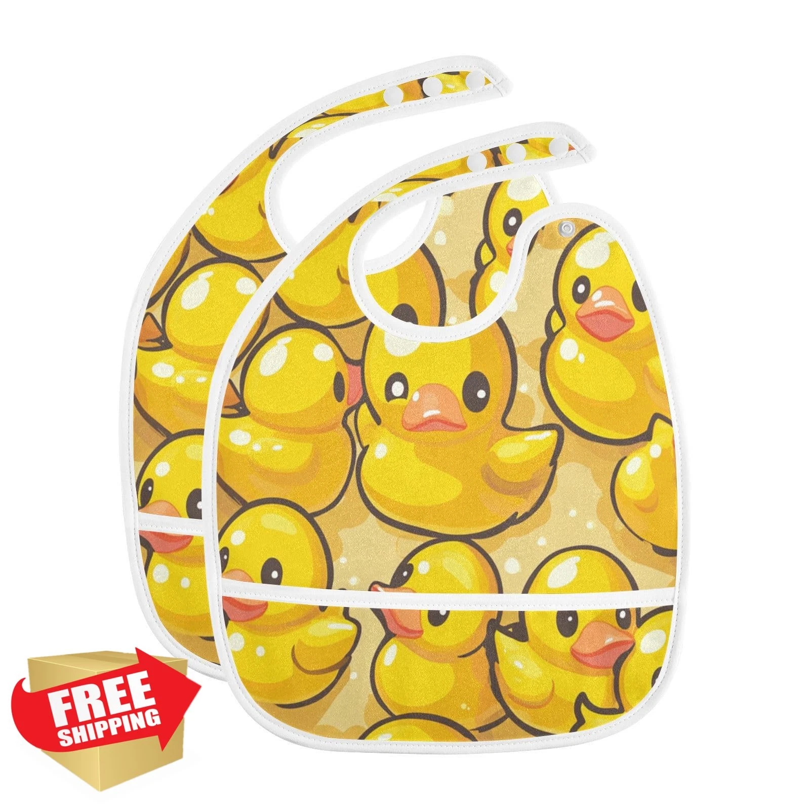 Caikeny Multicolor 2a1#14 Baby Bibs Set of 2