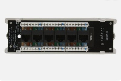 Leviton 47611-C6B CAT6 6 Port Module Module With Bracket
