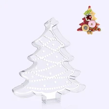 11 Christmas Tree Charcuterie Boards, Acrylic Reusable Serving Tray for Desse...