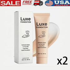 2x Luxe Color Changing Foundation,Instantly Adapts to Your Skin Tone-Medium 30g