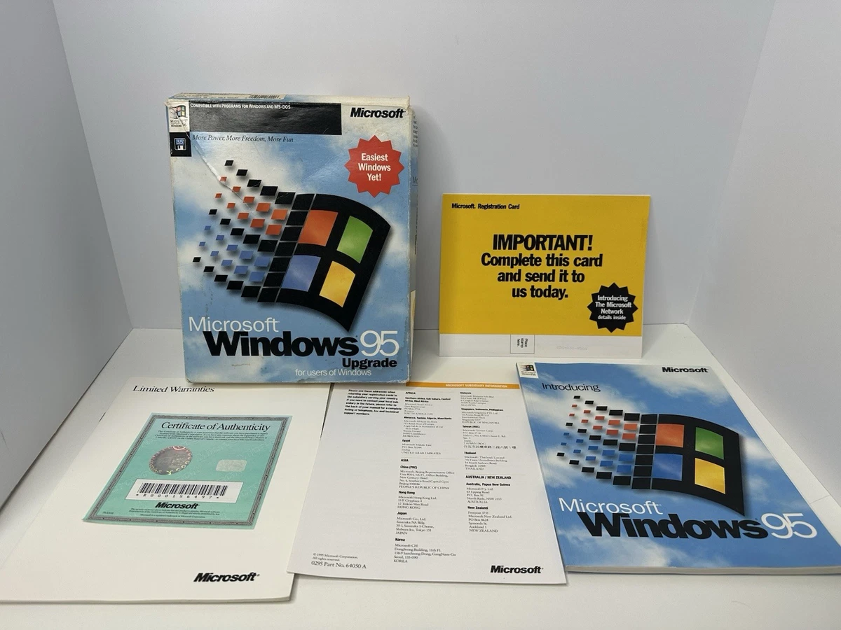 25+ Microsoft Windows 95 Software - English Version for sale