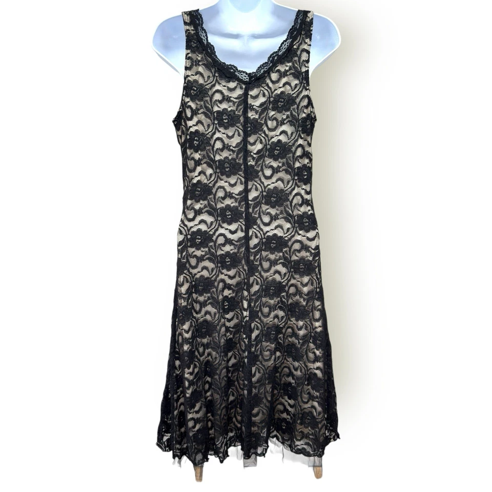 Vestido Babydoll de Encaje Trixxi Para Mujer Grande Y2k Capricho Oscuro Coqueta Sexy Gótico Foto 3 de 4