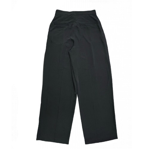 H&M Womens High-Rise Elastic Waist Wide Leg Pleated Trouser Pants Black Size 4 - Picture 6 of 15
