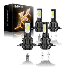 For Mercedes-Benz C250 C300 C350 - 4pc Combo Headlight High Low Beam LED Bulbs