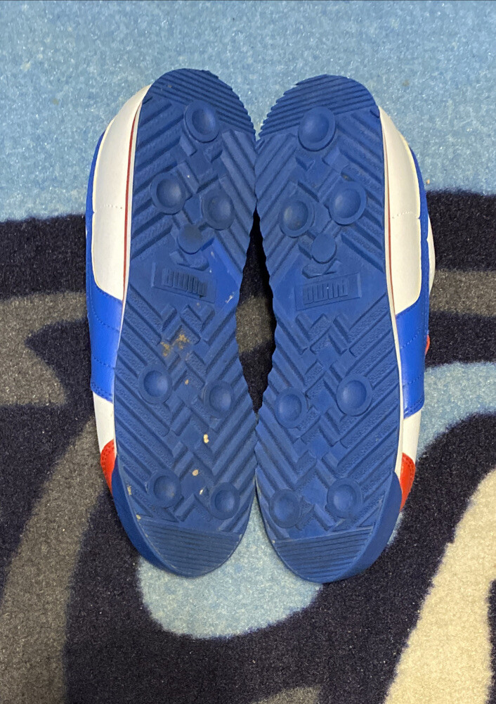 PUMA ROMA 354259 CLASSIC FITNESS CASUAL GYM SHOES RED WHITE BLUE WOMEN’S 6.5 thumbnail 9