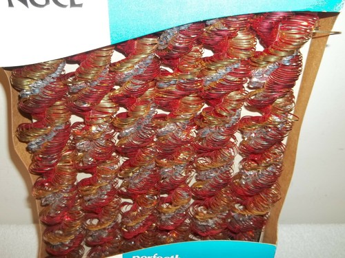 Vtg Unused In Box DECOR NOEL CURLY-TWIRL METALLIC FLAMEPROOF XMAS TREE GARLAND - Picture 4 of 12