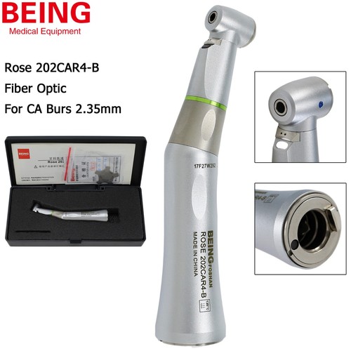 BEING Dental 4:1 Contraángulo Pieza de Mano Motor de Aire 6 Agujeros Fibra Óptica LED KAVO - Imagen 13 de 36