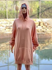 Guess Diane Hooded Sweater Dress Prairie Sunset L NWT