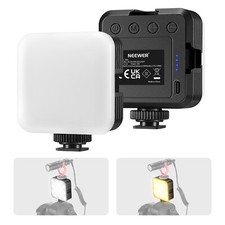 NEEWER LED Video Light Bi-Color Dimmable Camera Soft Lights with 3 Cold Shoes