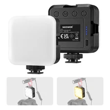 NEEWER LED Video Light Bi-Color Dimmable Camera Soft Lights with 3 Cold Shoes