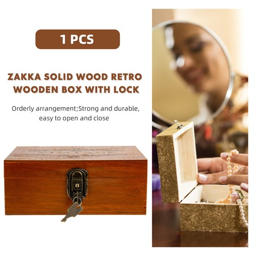 Alte Holzkiste Mit Schloss Schmuckkästchen Für Armbänder Holzkästchen - Bild 9 von 12