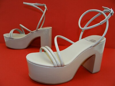 Jeffrey Campbell Mamba Plateau Sandalen High Heel Damen Schuhe Gr.39 Grau