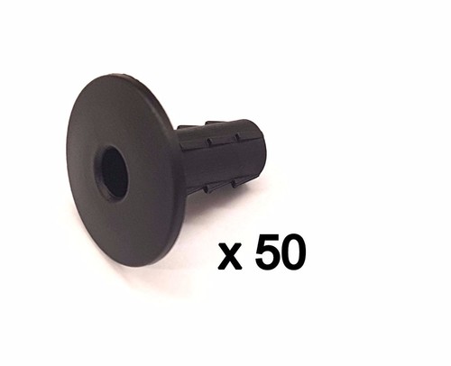 Plastic Hole Tidy Wall Grommet Cover Single Coax Aerial Cable Entry BLACK x 50 - Picture 1 of 3