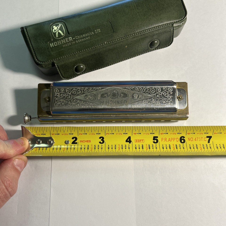 VTG HOHNER Super Chromonica 270 Harmonica Key of C w/Original Case