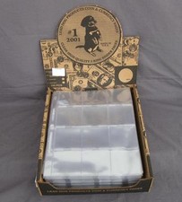  10 12 Pocket Binder Pages for 2.5 x 2.5 Coin Holder Flips Heavy Duty Vinyl