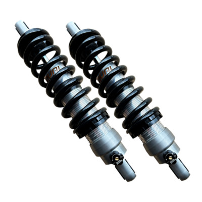 Dual Shock Yamaha 250 YDS7 70-72 klar eloxierendes Gewindefahrwerk Protech Schocks