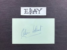Autograph CALVIN LOCKHART Signed 3x5 Index Card TV Dynasty TWIN PEAKS Predator 2