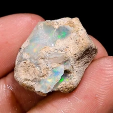 natural opal rough, fire opal rough, Ethiopian opal raw gemstone 14 Ct. 21x18 mm
