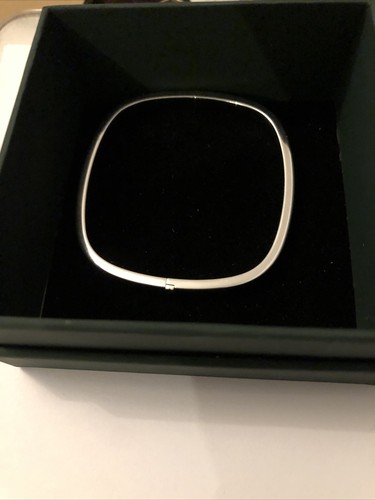 Stunning Designer square 925 silver bangle Bracelet - Brand New - Picture 5 of 6
