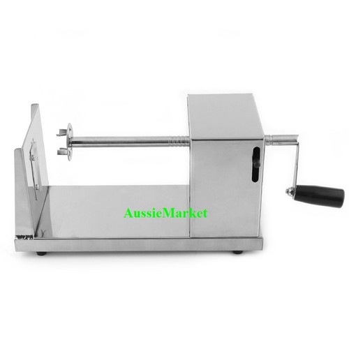 1 x potato vegetable slicer cutter spiral twist fries kitchen stainless steel - Picture 9 of 9