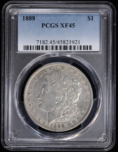1888-P Morgan Silver Dollar PCGS XF 45 | EF Extra Fine