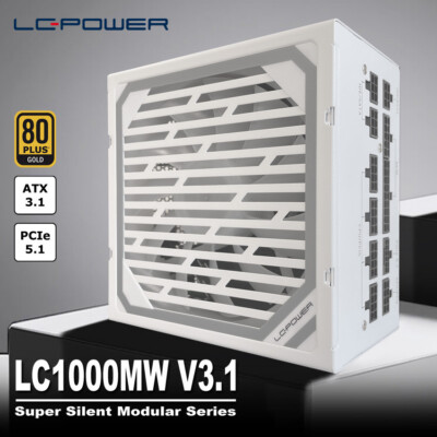 LC-Power - Netzteil LC1000MW V3.1 - 1000 Watt - ATX V3.1 - PCIe 5.1 - 80+ Gold