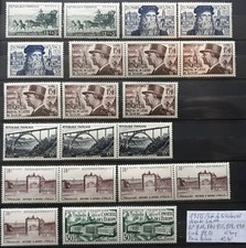 (1952)  TIMBRES FRANCAIS- 21 Valeurs-N°919,923,929,939 -Neufs** Sans ch. 20/100