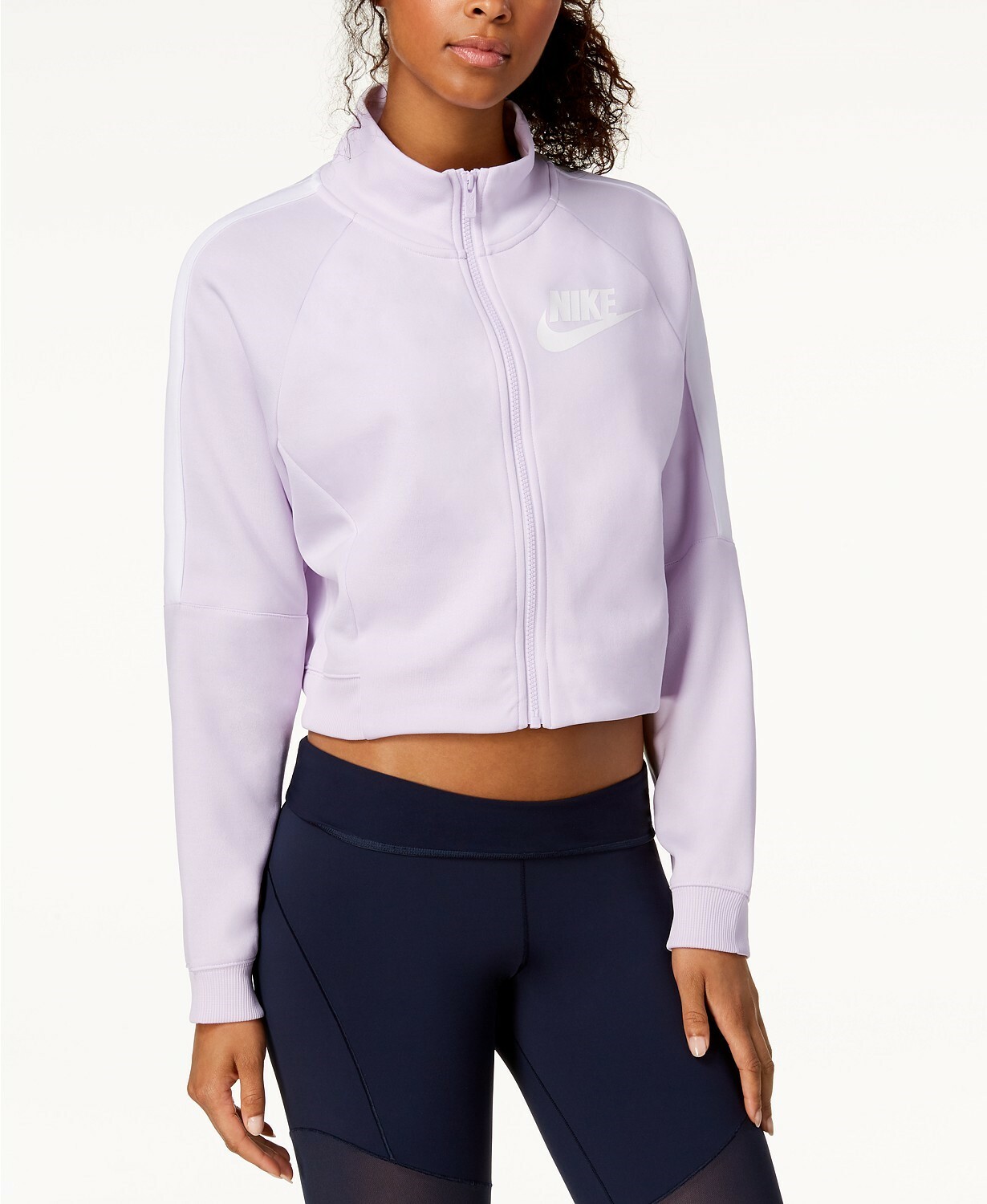 women's nike sportswear archive cropped track jacket