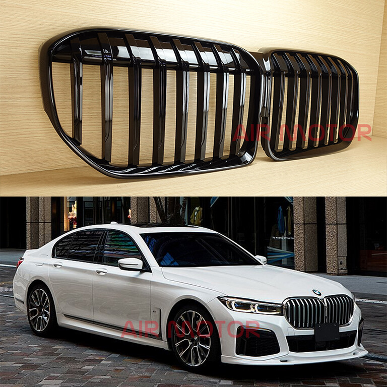 Gloss Black Front Bumper Kidney Grille For BMW 3-Series G20 G21 G28 2019 2021