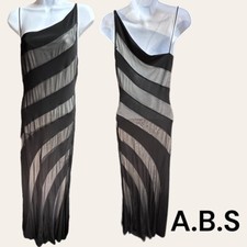 ABS New Without Tags: Black Evening Gown Prom Holiday Dress, Size L Mermaid Sexy