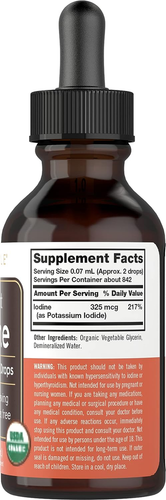 Nacent Iodine Organic Liquid Drops | 2 Fl Oz | Vegan Supplement | Non-Gmo, Gl... - Picture 2 of 12