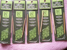 Clover Bamboo 16" Circular Knitting Needles 1,2,3,4,5