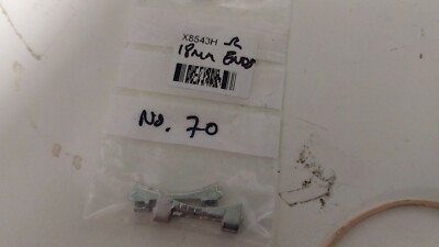 Omega 18mm ends S/S Curved (70 written on ends) 1 per order, pre-owned