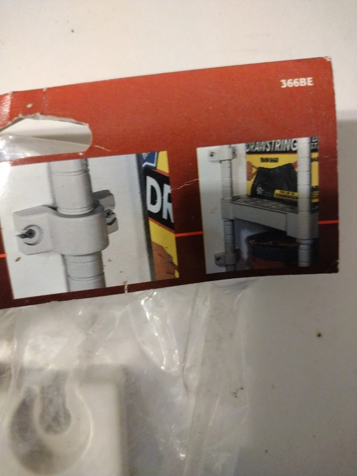 Garage Organizer 2 Wall Brackets. Secure Shelf To Wall - Image 3 of 4