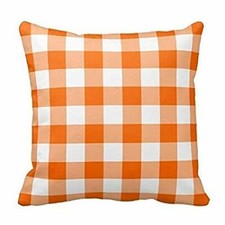 Poly Cotton Cushion Cover Gingham In 10 to 24 inch sizes Seat Sofa Bed Room Car