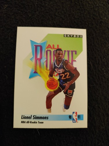 1991 Skybox Lionel Simmons rookie basketball card #319 Sacramento Kings mint