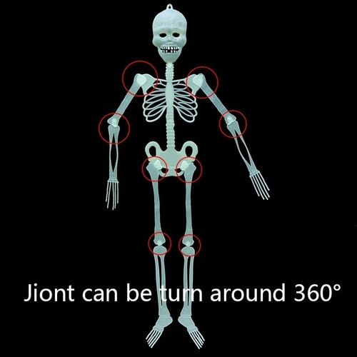 Luminous Skeleton Body Horror Halloween House Tricky Props Scary Outdoor Decor - Picture 12 of 17