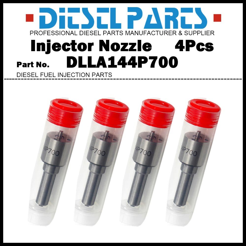 4Pcs Diesel Injector Nozzle ND-DLLA144P700 for TOYOTA Forklift 2Z