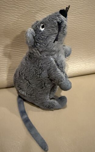 IKEA Gray Rat Plush Mouse Embroidered Sewn Gosig Stuffed Toy
