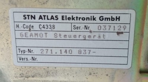 STN ATLAS ELEKTRONIK GMBH GEAMOT 90C 271.140 837 - 第 5/9 張圖片