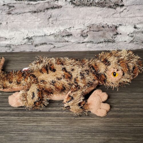 Ganz Webkinz Leopard Lizard Gecko No Code Eyelash Fluffy Realistic Plush Animal - Picture 2 of 10