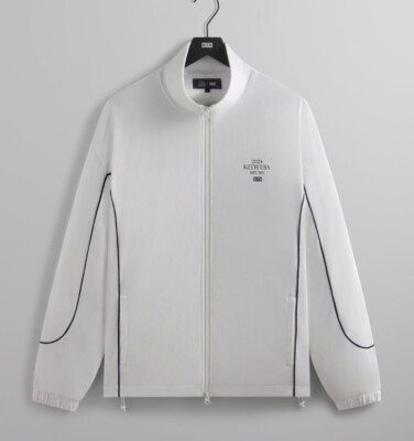 Kith for USA Basketball Jersey Logan Track Jacket In White Size XL