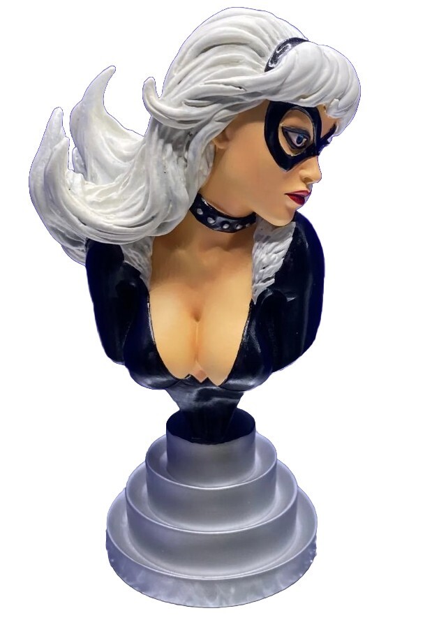 アメコミ Black Queen Mini-Bust / MARVEL Black Cat - Mini Bust Statue #1980/6000 Bowen Studios Spider